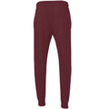 Maroon - Back - Bella + Canvas Unisex Adult Jogging Bottoms