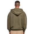 Olive - Pack Shot - Build Your Brand Mens Ultra Heavyweight Full Zip Hoodie