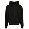 Black - Front - Build Your Brand Mens Ultra Heavyweight Full Zip Hoodie