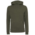 Olive - Front - Build Your Brand Mens Heavyweight Hoodie