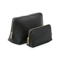 Black - Front - Bagbase Boutique Leather-Look PU Toiletry Bag