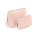 Soft Pink - Front - Bagbase Boutique Leather-Look PU Toiletry Bag