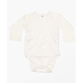 Natural - Front - Babybugz Baby Kimono Long-Sleeved Bodysuit