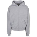 Heather Grey - Front - Build Your Brand Mens Ultra Heavyweight Full Zip Hoodie