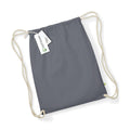 Graphite Grey - Front - Westford Mill EarthAware Organic Drawstring Bag