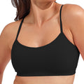 Black - Side - TriDri Womens-Ladies Recycled Seamless 3D Sports Bra