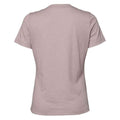 Heather Pink Gravel - Back - Bella + Canvas Womens-Ladies Heather T-Shirt