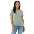 Heather Sage - Back - Bella + Canvas Womens-Ladies Heather T-Shirt