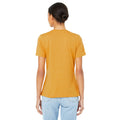 Heather Mustard - Side - Bella + Canvas Womens-Ladies Heather T-Shirt