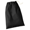 Black - Front - Westford Mill Recycled Cotton Stuff Bag