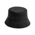 Black - Front - Beechfield Unisex Adult Organic Cotton Bucket Hat