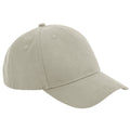 Stone - Front - Beechfield Unisex Adult Organic Cotton 5 Panel Baseball Cap