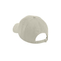 Stone - Back - Beechfield Unisex Adult Organic Cotton 5 Panel Baseball Cap