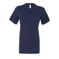 Heather Navy - Back - Bella + Canvas Womens-Ladies Heather Jersey T-Shirt