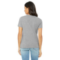 Athletic Grey - Back - Bella + Canvas Womens-Ladies Heather Jersey T-Shirt