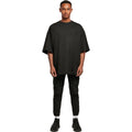 Black - Back - Build Your Brand Mens Oversized T-Shirt