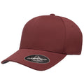 Maroon - Front - Yupoong Unisex Adult Flexfit Delta Baseball Cap