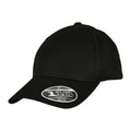 Black - Front - Yupoong Unisex Adult Flexfit 110 Organic Baseball Cap