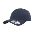 Navy - Front - Yupoong Unisex Adult Flexfit Classic Curved Snapback Cap