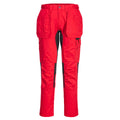 Deep Red - Front - Portwest Mens WX2 Cargo Trousers