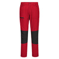 Deep Red - Front - Portwest Mens WX2 Slim Work Trousers