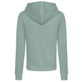 Dusty Green - Back - Awdis Womens-Ladies College Hoodie