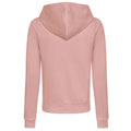 Dusty Pink - Back - Awdis Womens-Ladies College Hoodie