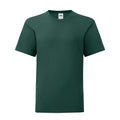 Forest Green - Front - Fruit of the Loom Childrens-Kids Iconic 150 T-Shirt