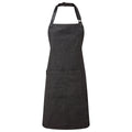 Mustard - Side - Premier Unisex Adult Annex Oxford Faux Leather Bibbed Full Apron