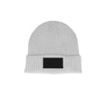 Light Grey-Black - Back - Beechfield Unisex Adult Fashion Patch Beanie