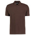 Chocolate - Front - Kustom Kit Mens Klassic Superwash 60°C Classic Polo Shirt