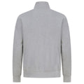 Heather Grey - Back - Henbury Unisex Adult Sustainable Quarter Zip Sweatshirt