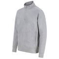 Heather Grey - Lifestyle - Henbury Unisex Adult Sustainable Quarter Zip Sweatshirt