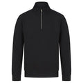 Black - Front - Henbury Unisex Adult Sustainable Quarter Zip Sweatshirt