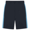 Navy-Sky - Front - Finden & Hales Mens Knitted Pocket Shorts