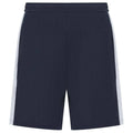 Navy-White - Front - Finden & Hales Mens Knitted Pocket Shorts