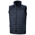 Navy - Front - Result Genuine Recycled Unisex Adult Compass Softshell Padded Gilet