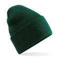 Bottle Green - Front - Beechfield Unisex Adult Original Turned Up Cuff Beanie