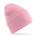 Dusky Pink - Front - Beechfield Unisex Adult Original Turned Up Cuff Beanie