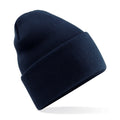 French Navy - Front - Beechfield Unisex Adult Original Turned Up Cuff Beanie