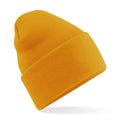 Mustard - Front - Beechfield Unisex Adult Original Turned Up Cuff Beanie