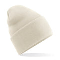 Almond - Front - Beechfield Unisex Adult Original Turned Up Cuff Beanie