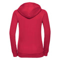 Classic Red - Back - Russell Womens-Ladies Authentic Full Zip Hoodie