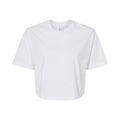 White - Front - Bella + Canvas Womens-Ladies Jersey Crop T-Shirt