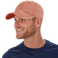 Orange - Back - Beechfield Unisex Adult Vintage Low Profile Baseball Cap