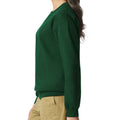 Forest Green - Side - Gildan Unisex Adult Softstyle Fleece Midweight Sweatshirt