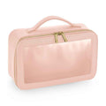 Soft Pink - Front - Bagbase Clear Toiletry Bag