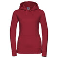 Classic Red - Front - Russell Womens-Ladies Authentic Hoodie