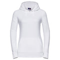 White - Front - Russell Womens-Ladies Authentic Hoodie