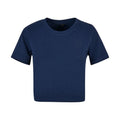 Light Navy - Front - Build Your Brand Womens-Ladies Crop Top